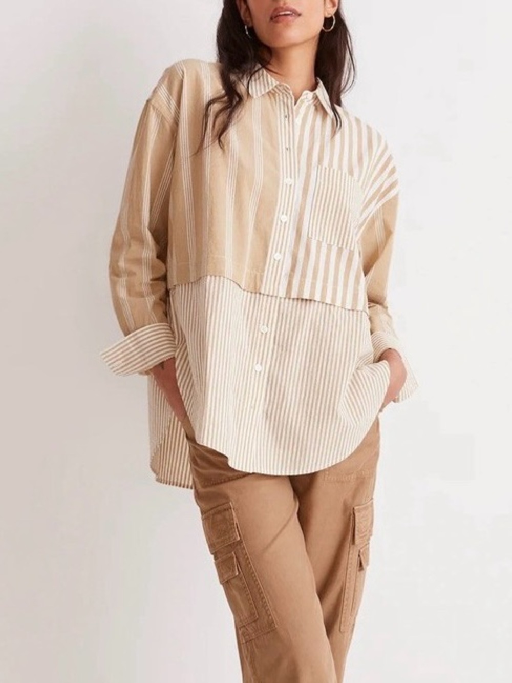 Madewell Modular Mixed Stripe Top